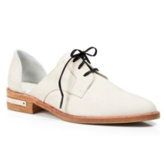 Freda Salvador Shoes - Freda Salvador Wit White Leather dOrsay Oxford Shoes Size 7 Made in Spain
